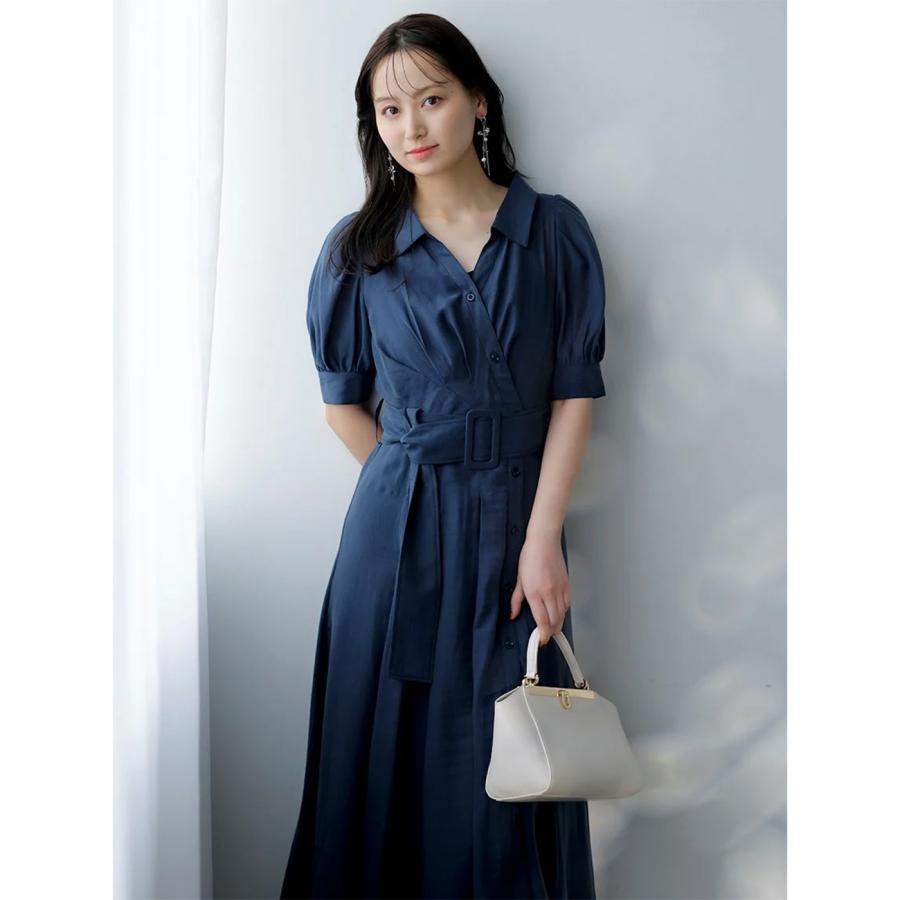 新品　チェスティ カシュクールシャツワンピース　ロングワンピース 新品 チェスティ カシュクールシャツワンピース ロング