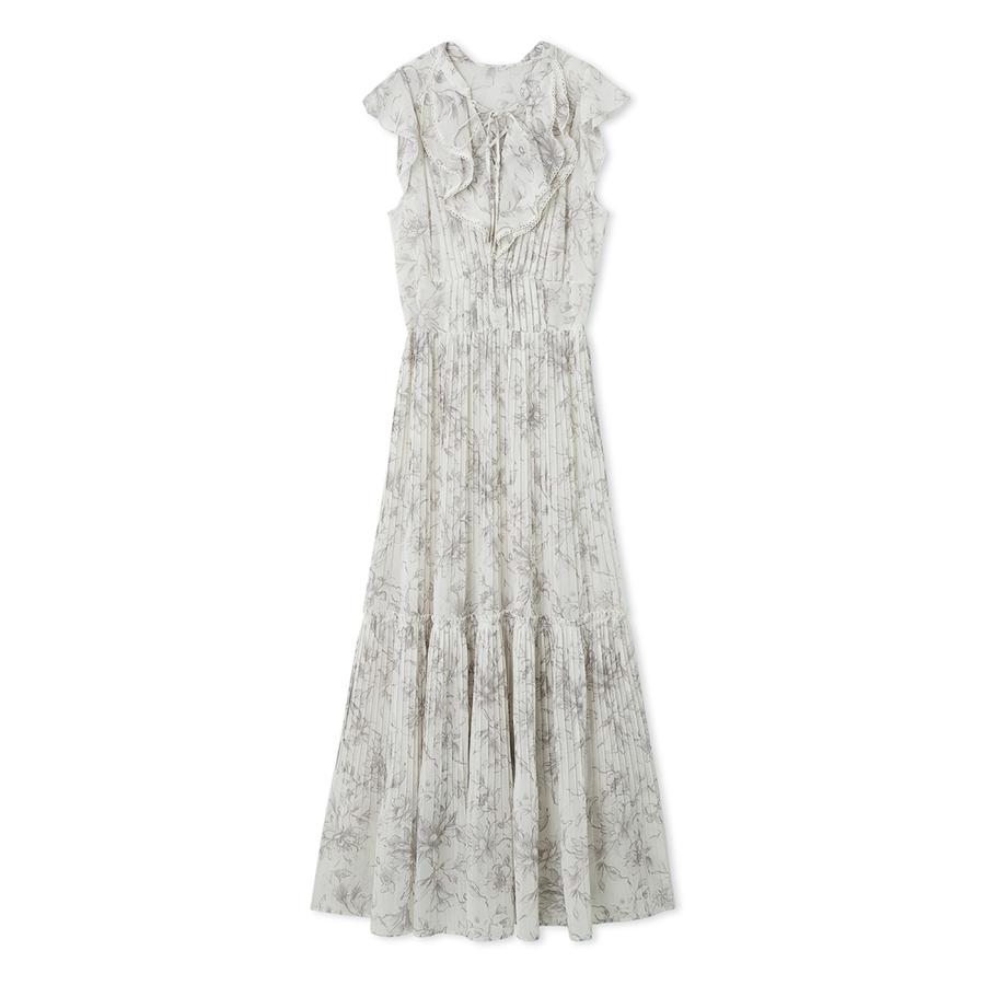 【夏物セール中‼️】SNIDEL プリーツプリントワンピース セール】【00サイズあり】プリーツプリントワンピース