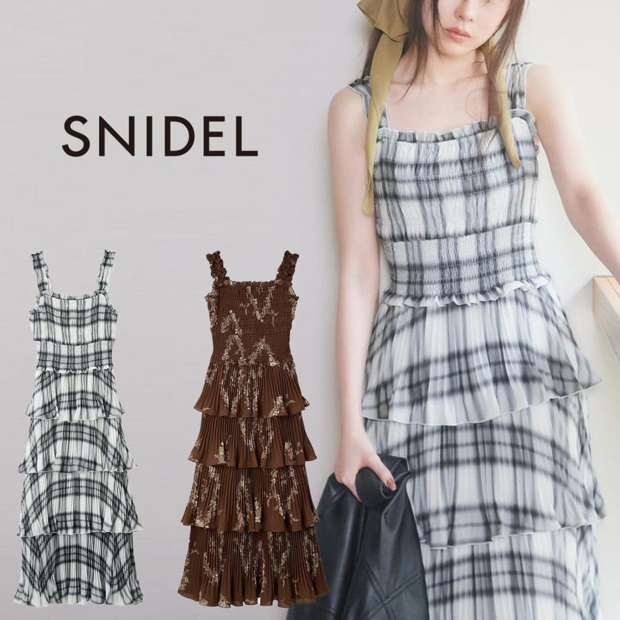 SNIDEL（スナイデル） SALE50%OFF ティアードプリントキャミワンピース