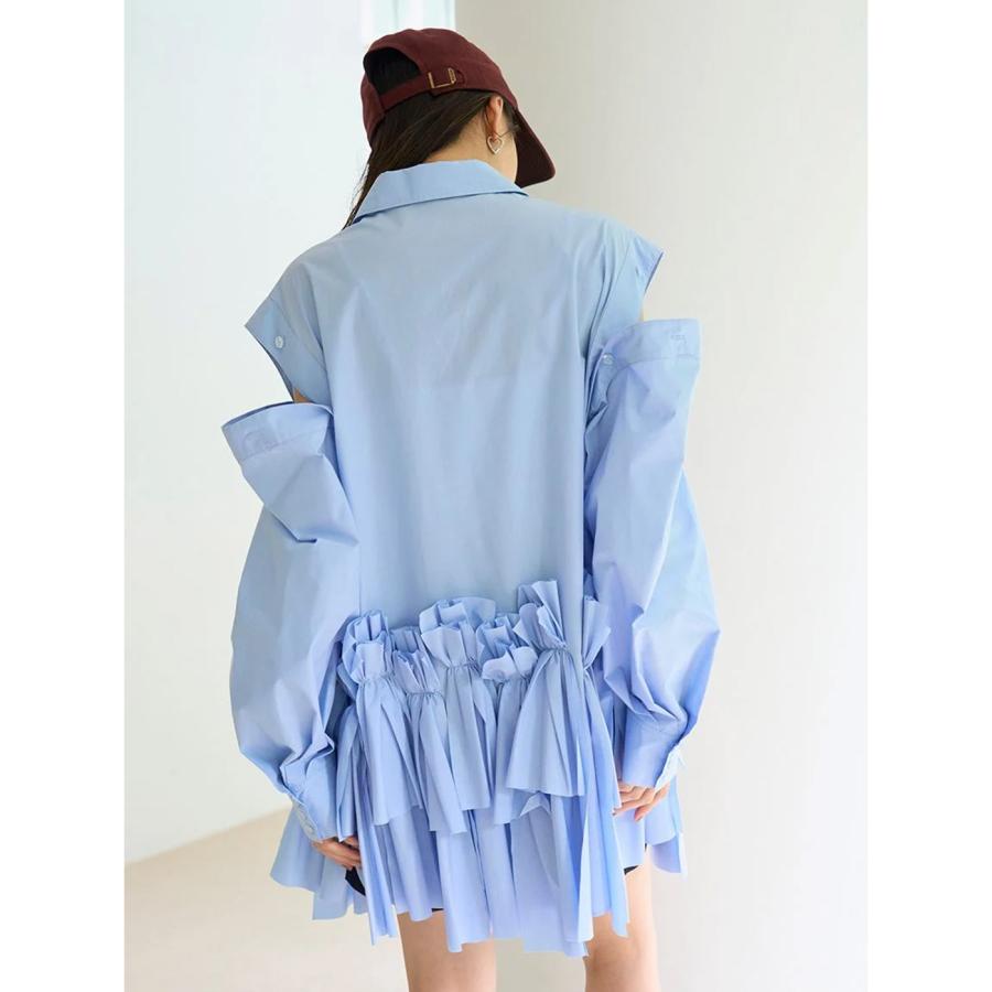 SNIDEL（スナイデル） リボンシャツ swfo254208 レディース ミニ