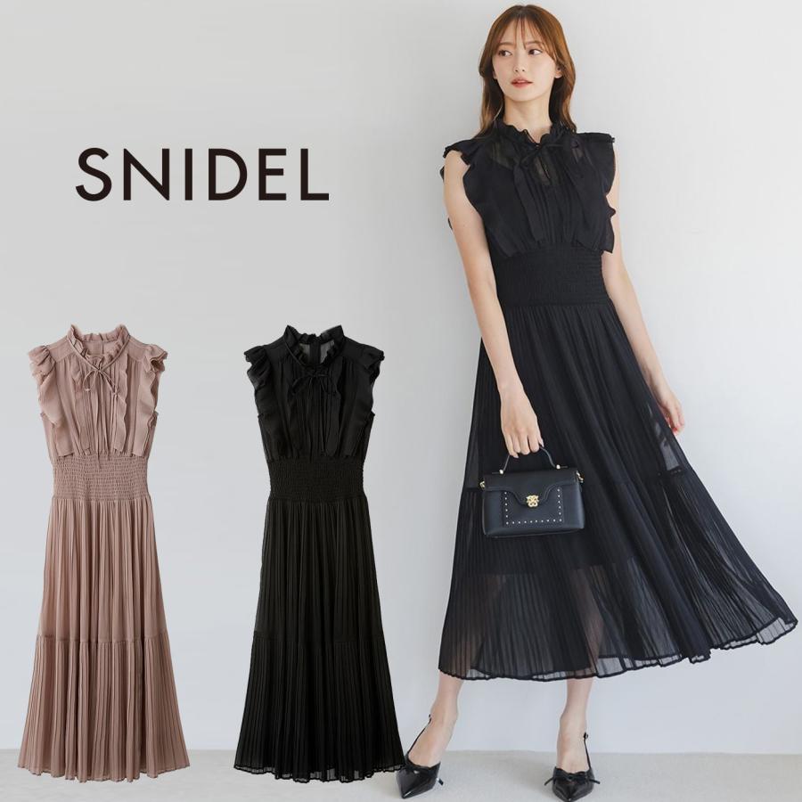SNIDEL（スナイデル） Sustainableシアープリーツウエストワンピース