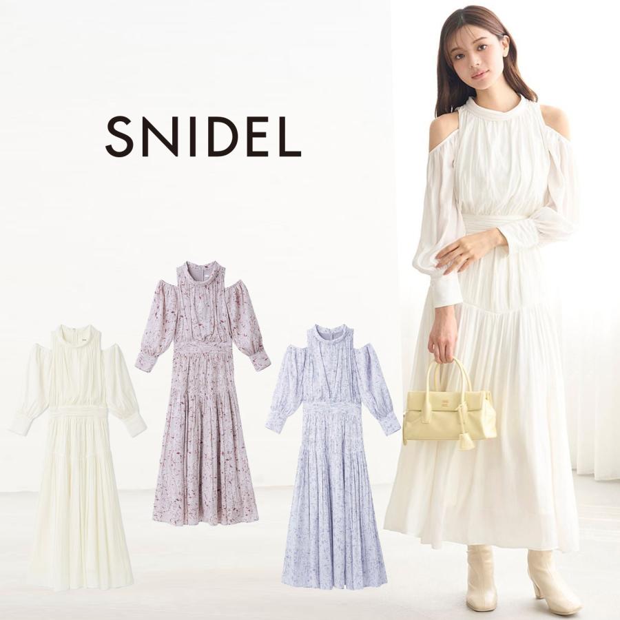 SNIDEL（スナイデル） コールドショルダーロングワンピース swfo261040