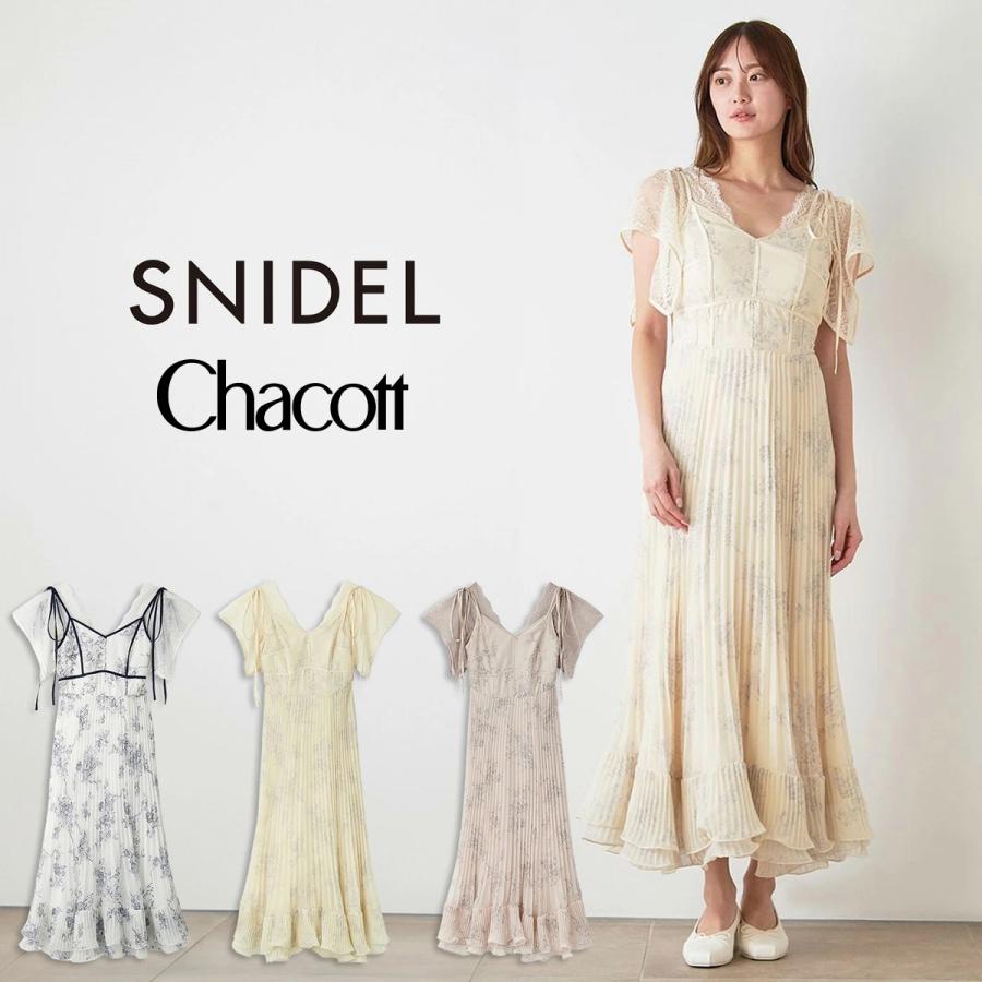 SNIDEL（スナイデル） Chacott コラボフラワーレースワンピース