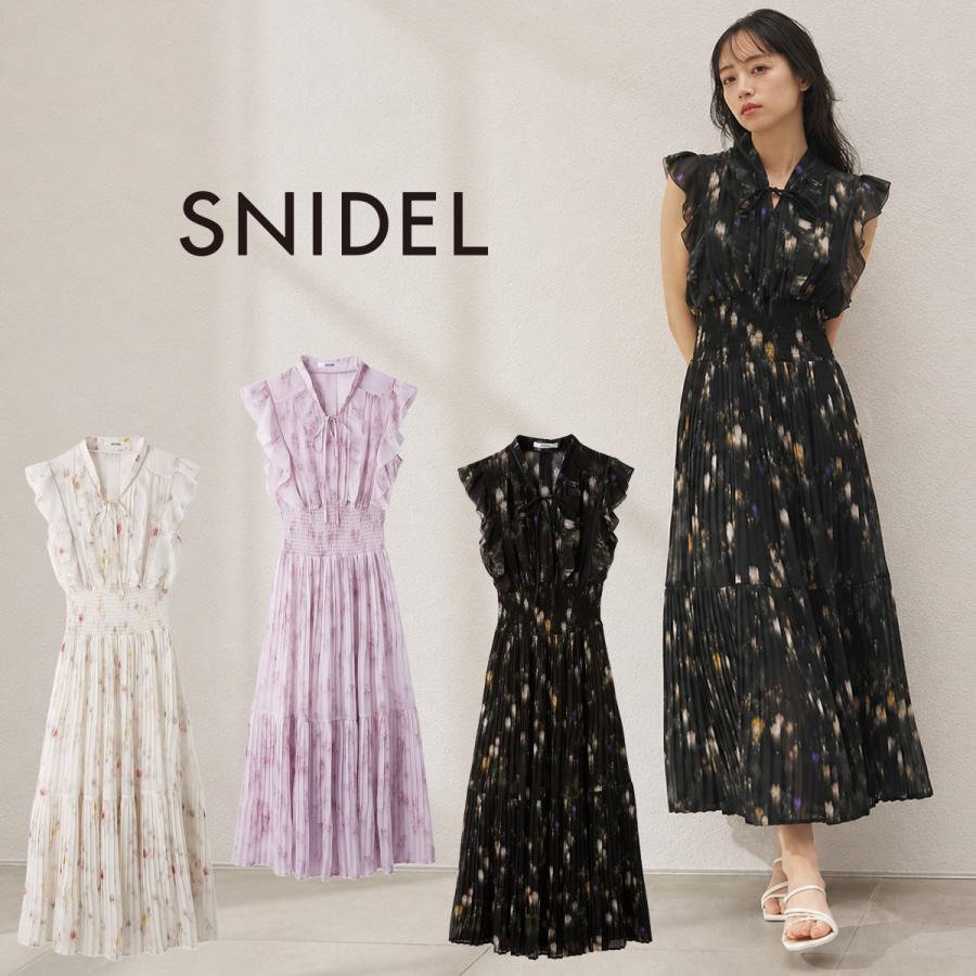 SNIDEL（スナイデル） Sustainableフリルプリーツワンピース