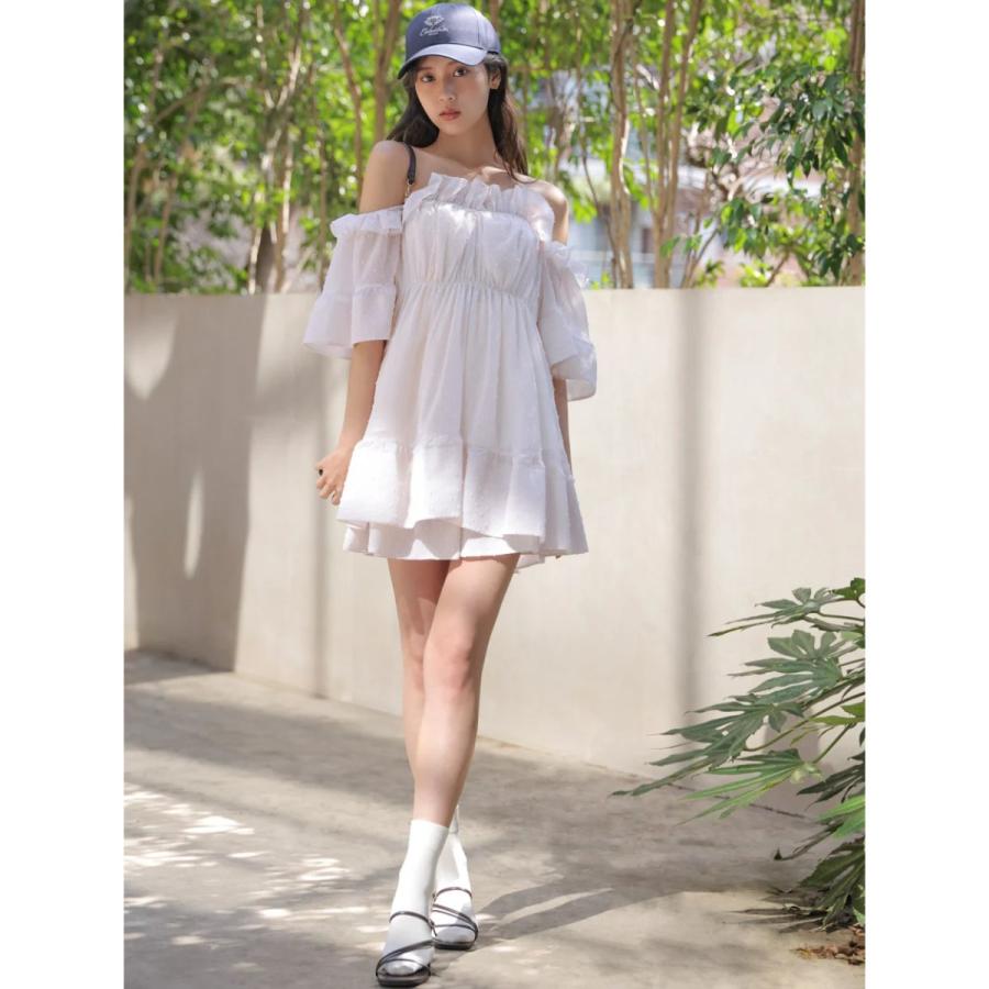 SNIDEL（スナイデル） SALE40%OFF オフショルギャザーセットアップ