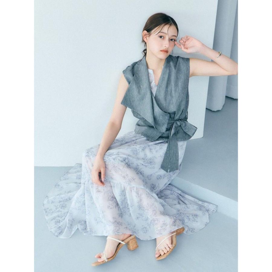 SNIDEL ノースリーブ ロングワンピース　定価17930円 SNIDEL（スナイデル） SALE30%OFF ノースリーブティアードワンピース