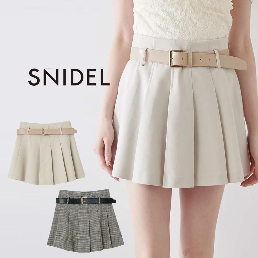 【2025SS】SNIDELプリーツスカパン　ベージュSサイズ 2025SS】SNIDELプリーツスカパン ベージュSサイズ
