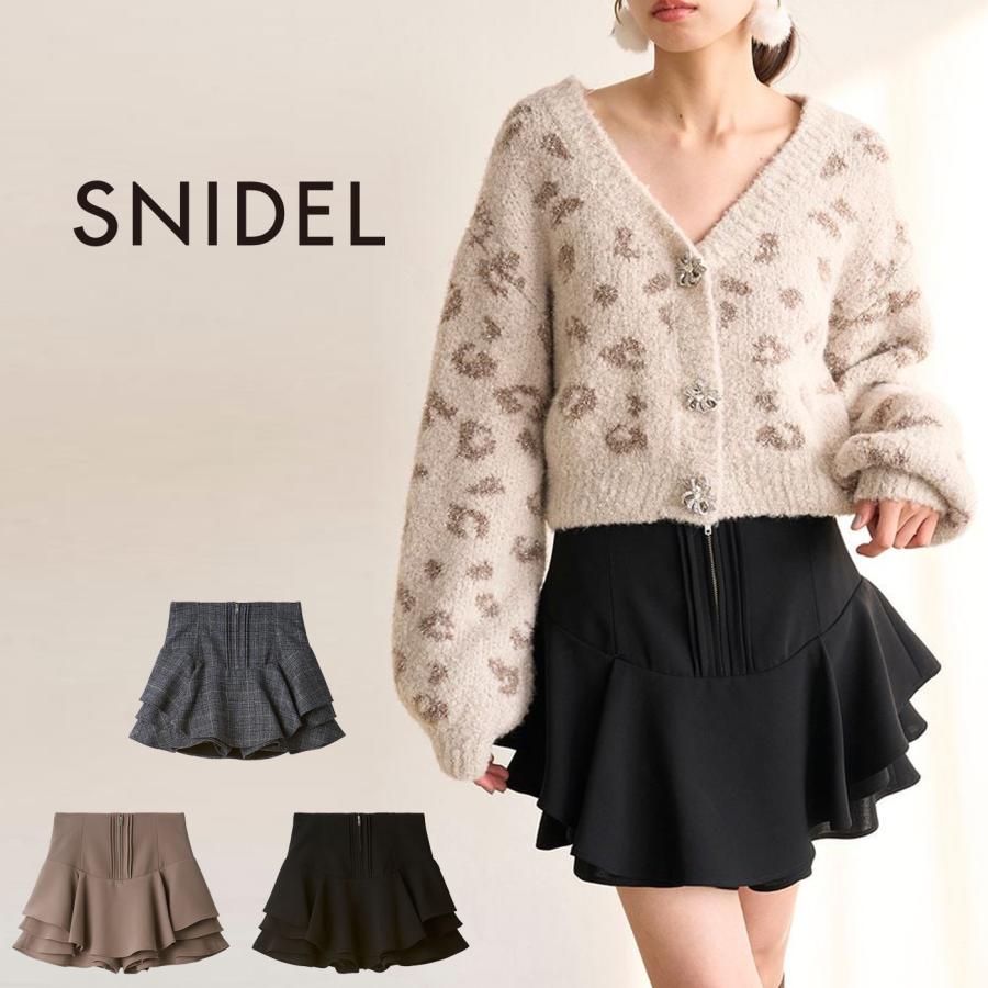 新作新品タグ付き　スナイデル♡ レイヤードフリルミニスカショーパン レイヤードフリルミニスカショーパン【カンヘウォン着用】(ショート