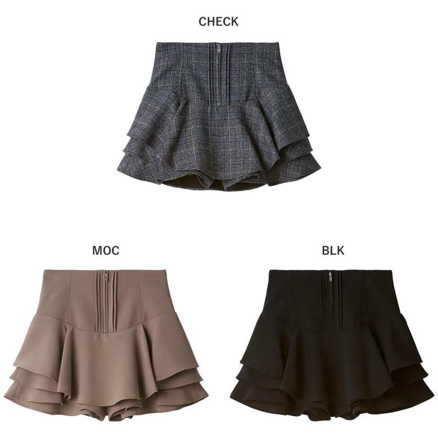 SNIDEL（スナイデル） レイヤードフリルミニスカショーパン swfp255106