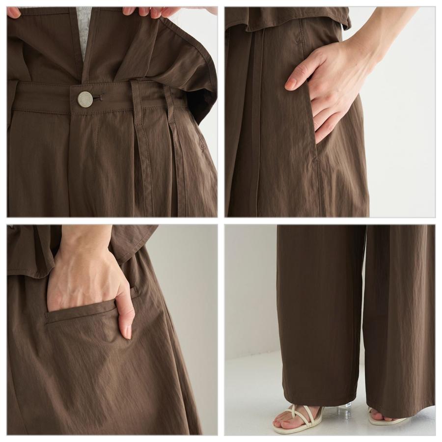 SNIDEL（スナイデル） ウエストデザインボリュームワイドパンツ