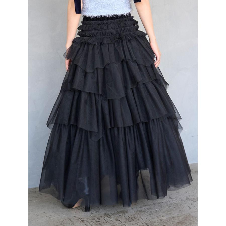 SNIDEL（スナイデル） チュールボリュームスカート swfs255150 ロング