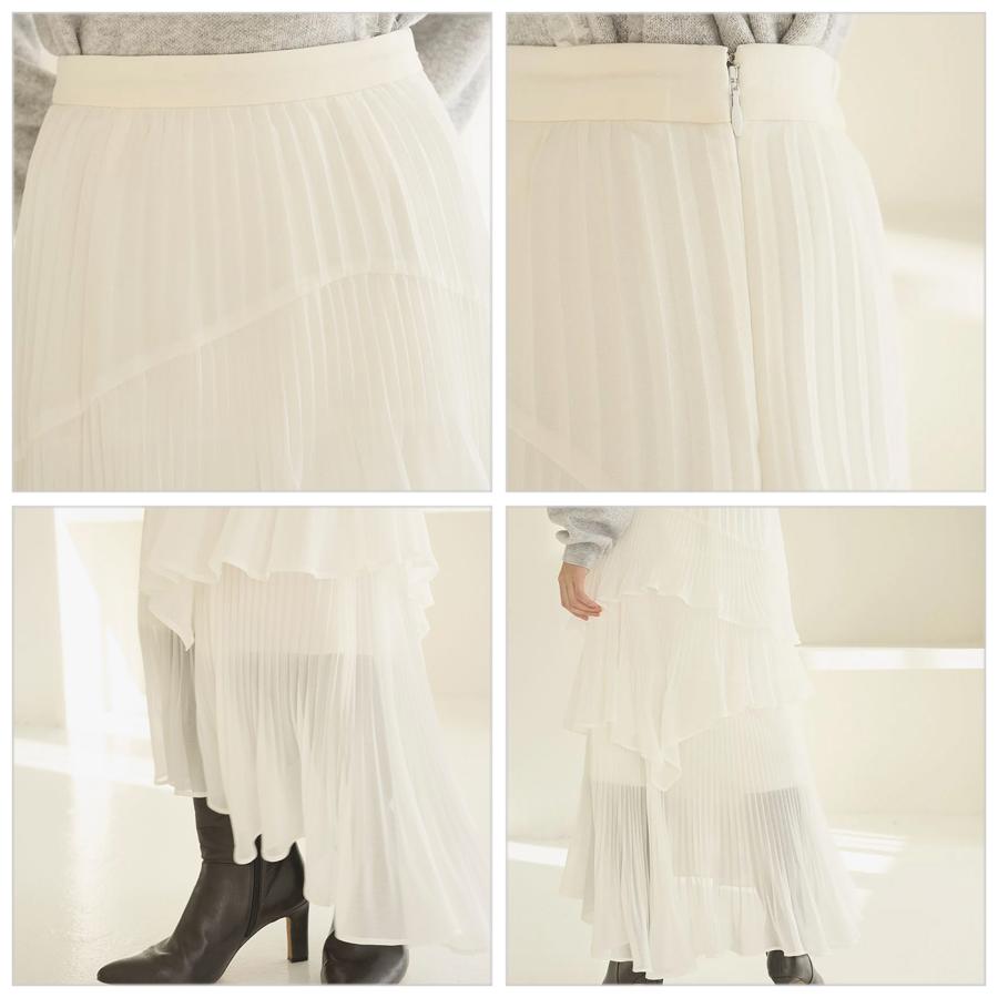 SNIDEL（スナイデル） SNIDEL Sustainableプリーツティアードスカート