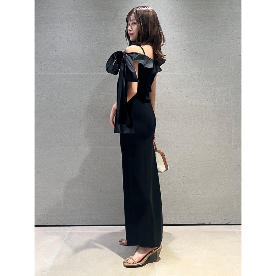 SNIDEL（スナイデル） SALE50%OFF ワンショルリボンニットワンピース