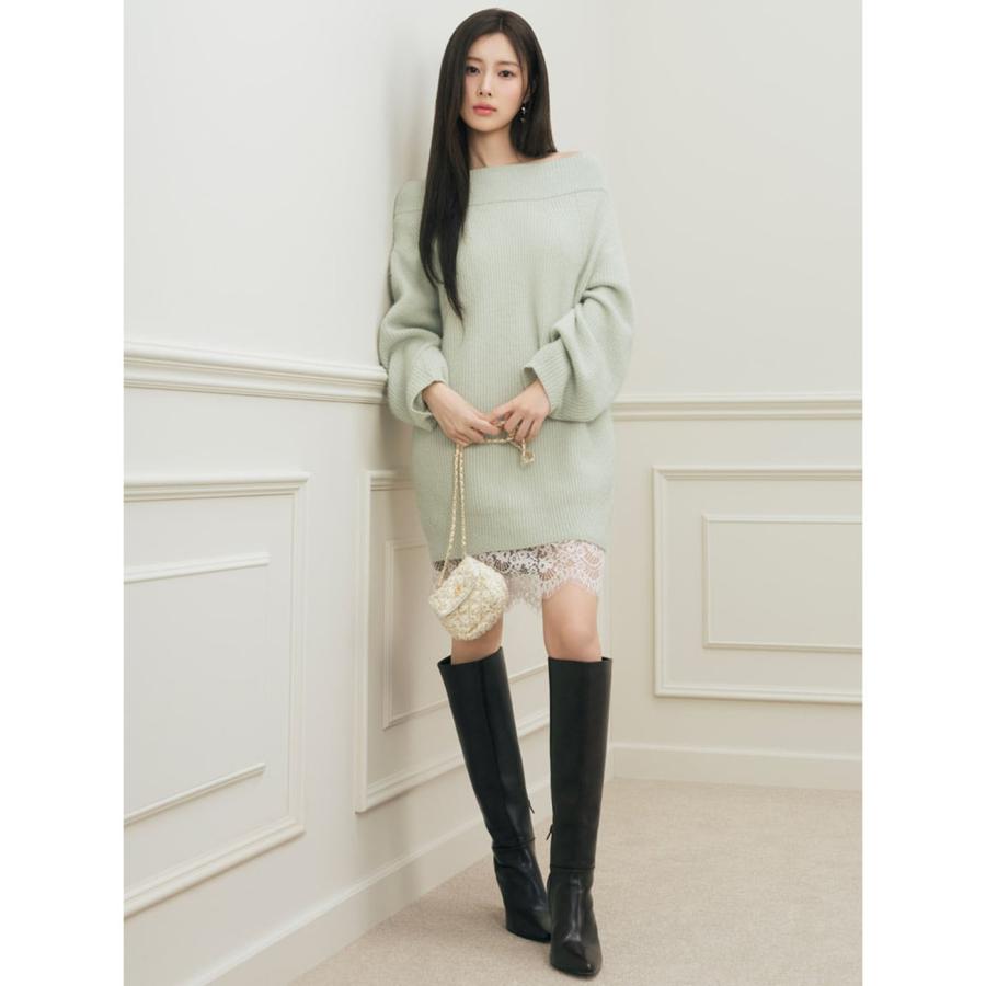 SNIDEL ニットセットキャミミニワンピース SNIDEL（スナイデル） SALE50%OFF ニットセットキャミミニワンピース