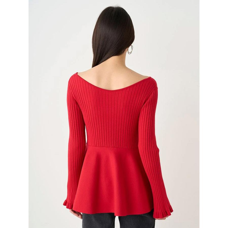 SNIDEL SALE40%OFF バックディテールペプラムプルオーバー