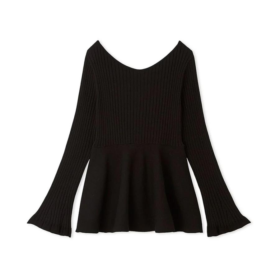 SALE40%OFF SNIDEL バックディテールペプラムプルオーバー swnt244172 レディース トップス ニット ２WAY フェミニン 上品 デート 食事会 SNIDEL SALE40%OFF バックディテールペプラムプルオーバー