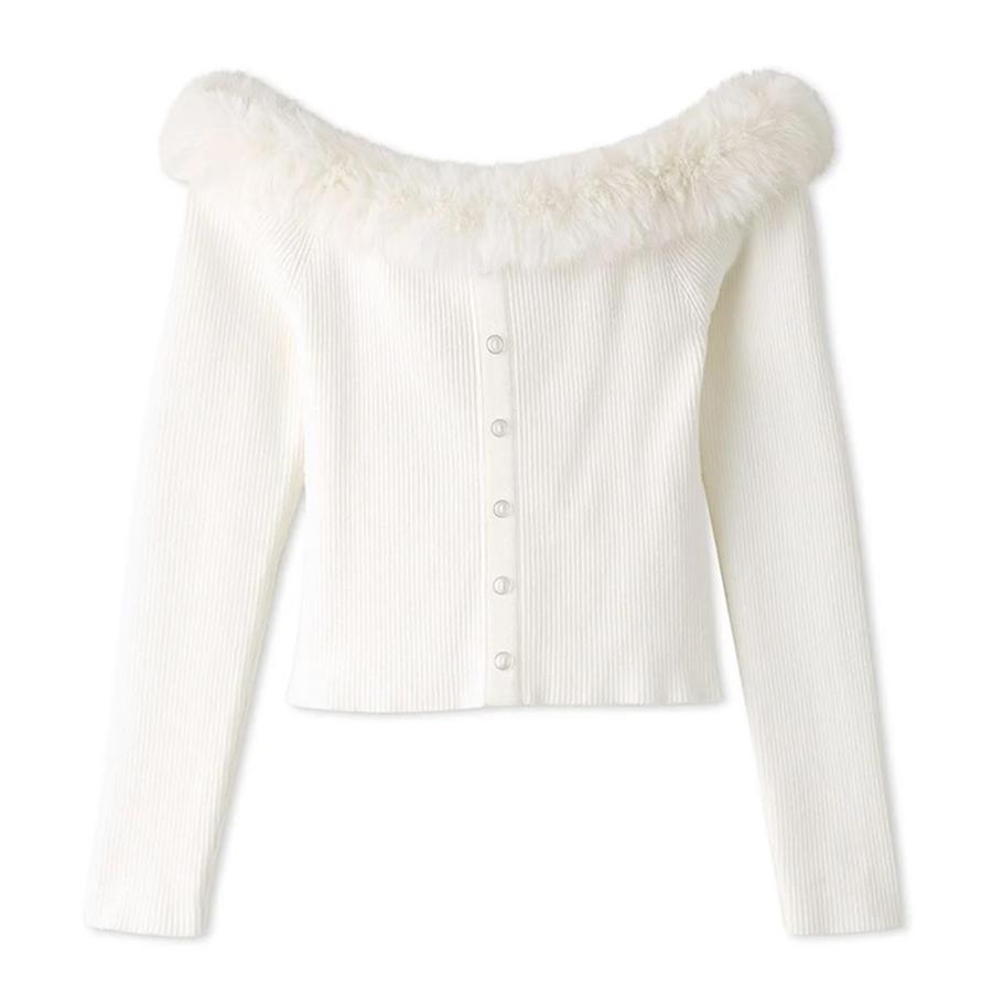 SNIDEL SALE40%OFF スナイデル Sustainableデコルテファーニット SNIDEL SALE40%OFF スナイデル Sustainableデコルテファーニット