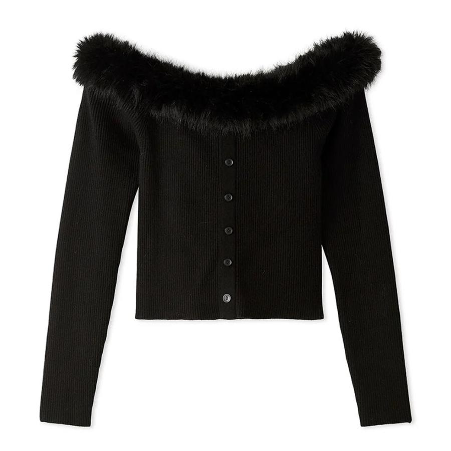 SALE40%OFF SNIDEL スナイデル Sustainableデコルテファーニットプルオーバー swnt245037 レディース トップス カットソー SNIDEL SALE40%OFF スナイデル Sustainableデコルテファーニット