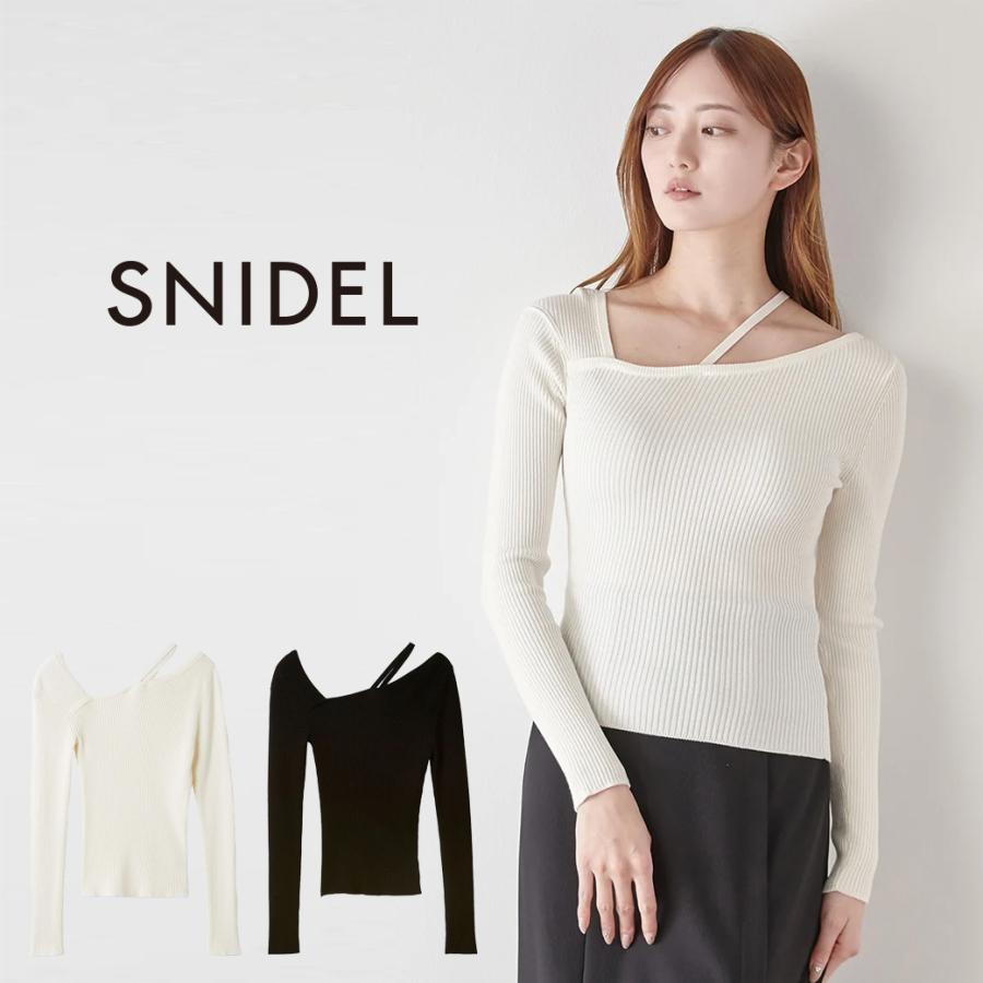 SNIDEL SALE50%OFF スナイデル アシメトリーデザインニット