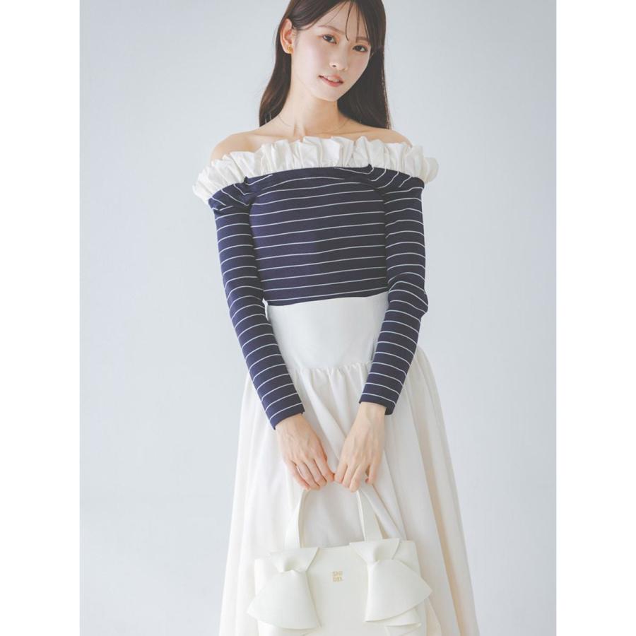 SNIDEL（スナイデル） バルーンフリルニットプルオーバー swnt261063