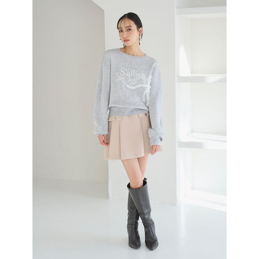 SNIDEL（スナイデル） スナイデルリボンモチーフジャガードニットプル