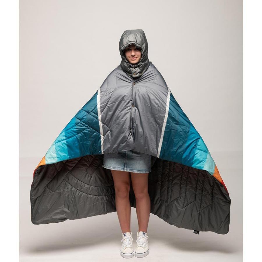 VOITED ボイテッド Travel Pillow Blanket トラベルピローブランケット脱着可能フード付きポンチョ バンライフ 車中泊