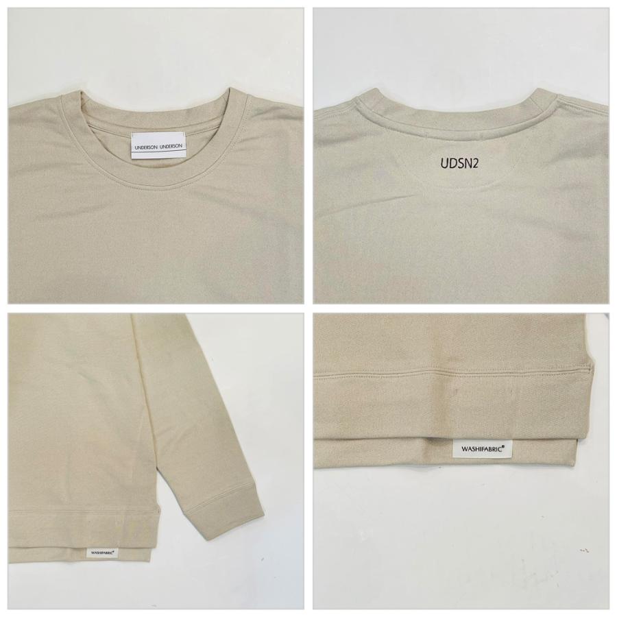 SALE30%OFF UNDERSON UNDERSON アンダーソンアンダーソン インレイクルースウェット uuuct234007 ユニセックス  トップス SALE30%OFF UNDERSON アンダーソンアンダーソン インレイクルー
