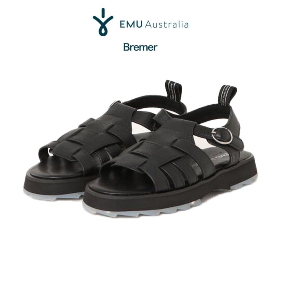 EMU Australia Bremer グルカサンダル w13059 レディース 靴 シューズ レザー ボリュームソール スタイルアップ 厚底 シャークソール 23cm/24cm/25cm SALE20%OFF EMU Australia Bremer グルカサンダル w13059 レディース