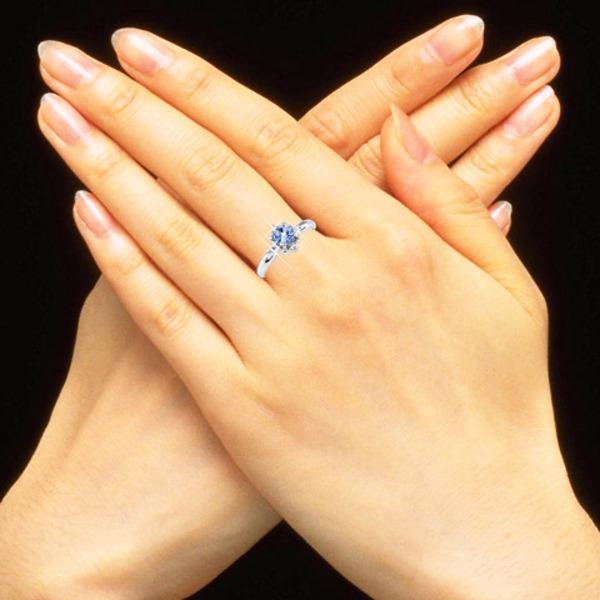 タンザナイト＆ダイヤリング 指輪 7号 指輪 7号