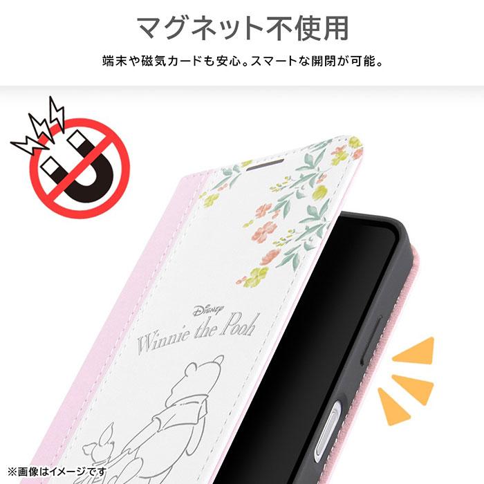 iPhone15 Plus ケース 手帳型 ディズニー レザー Noble プーとティガー_ノート風 カバー スマホケース｜selectshopsig｜05