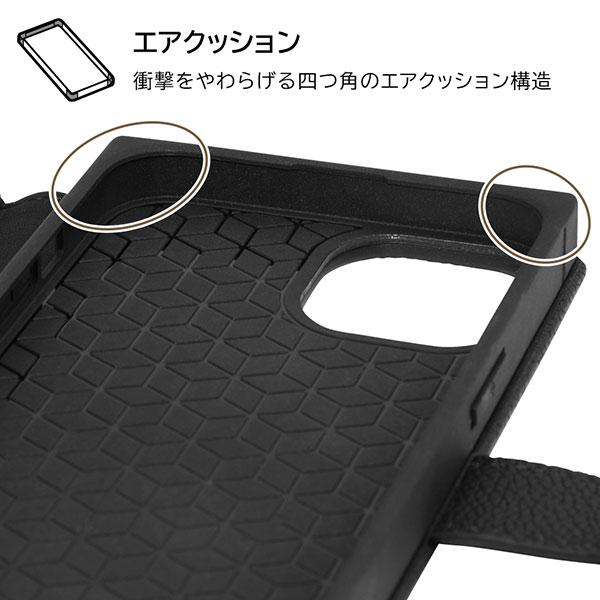 iPhone14 iPhone13 ケース 手帳型 ディズニー 耐衝撃 レザー KAKU Ring ミッキー_ミツマル ピンク カバー アイホン アイフォン スマホケース｜selectshopsig｜06