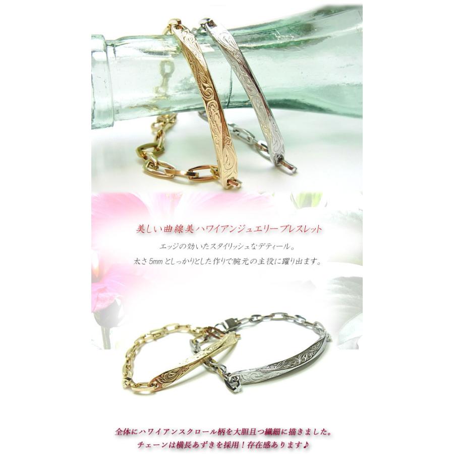 ブレスレット ハワイアンジュエリー バングル ゴールド プルメリア 