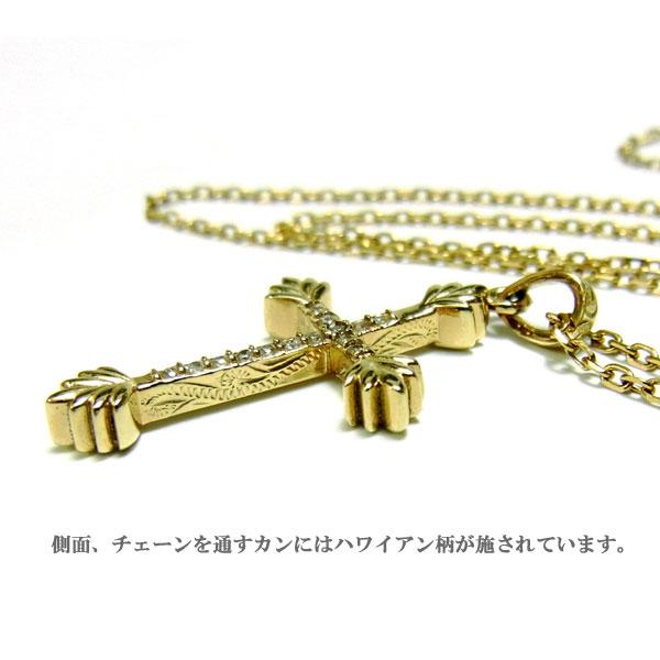 ネックレス ハワイアンジュエリー リバーシブル レディース メンズ ゴールド シルバー クロス 石の画像