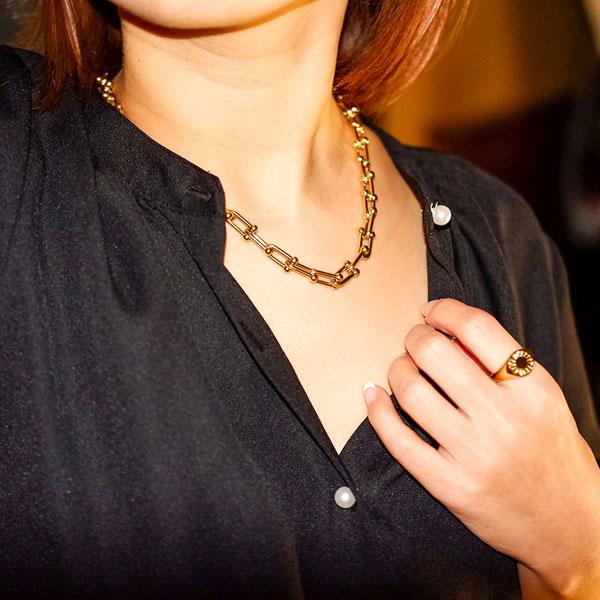 ネックレス ハワイアンジュエリー Bohemian resort ボヘミアンリゾート リンク ステンレスの画像
