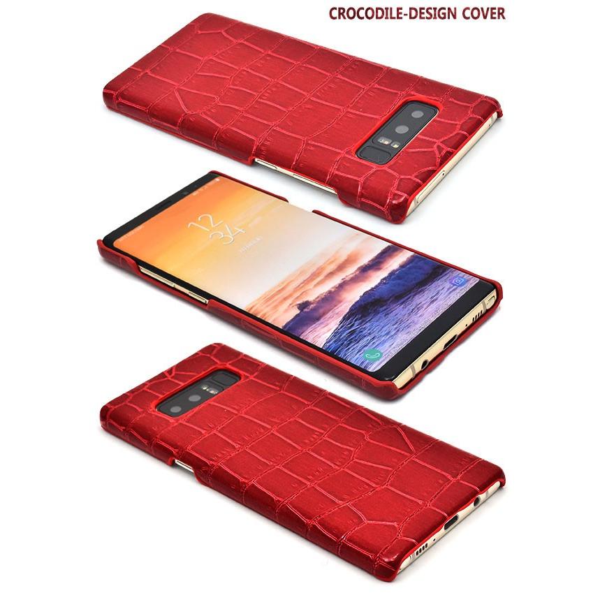 Galaxy Note8 SC-01K SCV37 ケース ハードケース クロコダイルデザイン カバー ギャラクシーノートエイト スマホケース｜selectshopsig｜02