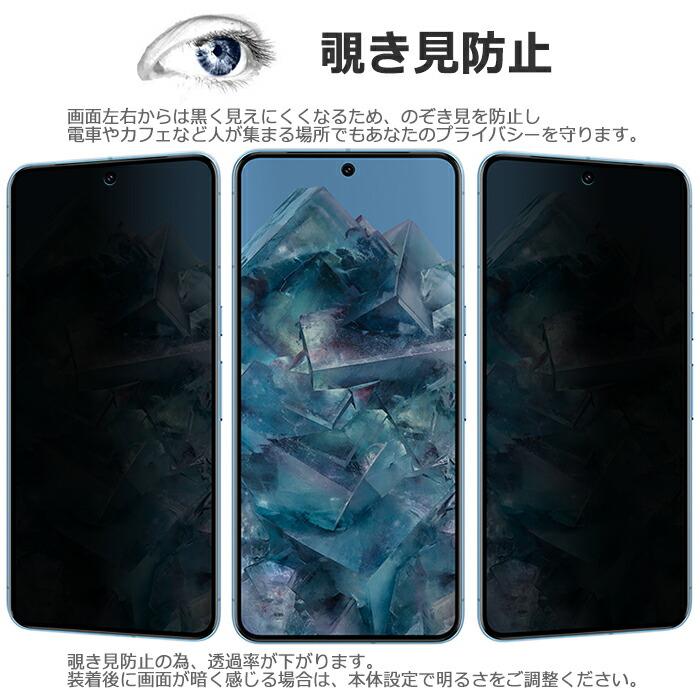 Google Pixel 8 Pro フィルム 液晶保護 のぞき見防止 9H 強化ガラス カバー Google グーグル ピクセルエイトプロ スマホフィルム | Google Pixel 8 | 01
