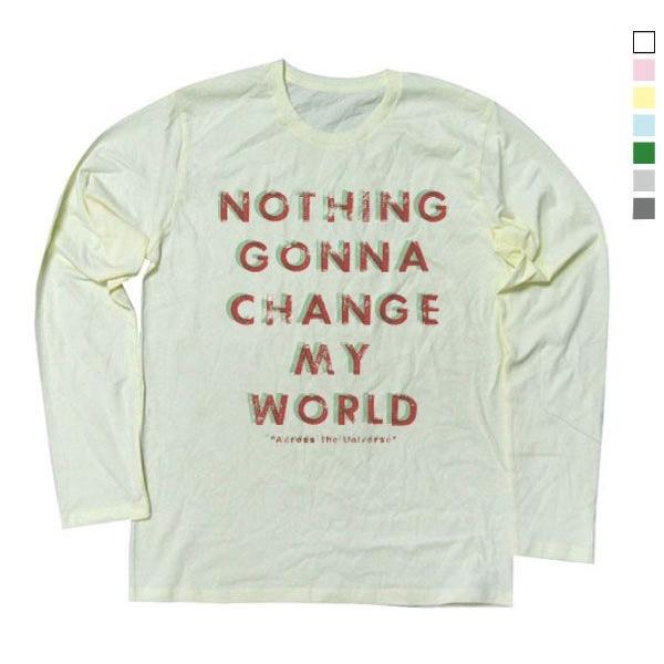 Tシャツ メンズ 長袖 グレー M アクロス ザ ユニバースの歌詞 タイポデザイン ロングｔシャツ ロンt Sl Zt Long591 セレクトショップsig 通販 Yahoo ショッピング