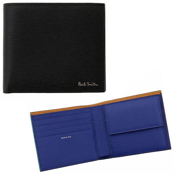 正規品 通販 ストア ポールスミス Paul Smith M1a 43 Gstrgs 79 小銭入れ付 二つ折り財布 内外カラーブロック マルチストライプ メンズ ウォレット リアル店舗 Reem Co In