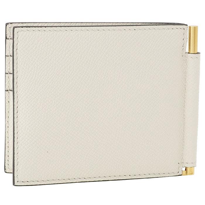 最新 トムフォード TOM FORD YM231T LCL081 U1018 マネークリップ付二つ折り財布（小銭入れ無し）クリーム メンズ ウォレット 【GMS8422058790】(30420円)