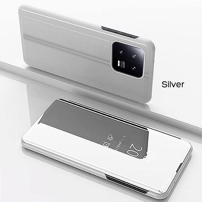 Mi Xiaomi 13 ケース 手帳型 半透明ミラー カバー シャオミ13