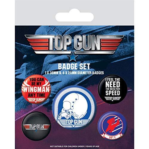 TOP GUN TOM CRUISE BADGE SET (トップガン トム クルーズ バッジ) ５ヶ セット