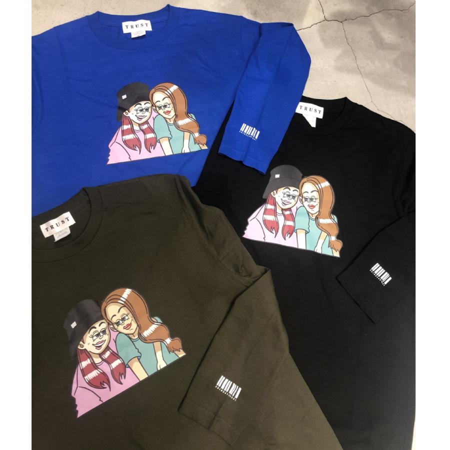 ロンt 長袖 トップス カットソー プリント オリジナル イラスト ロゴ コラボ バックプリント バーコード ユニセックス Original Rayロンtee Tr Selectshop Trust 通販 Yahoo ショッピング