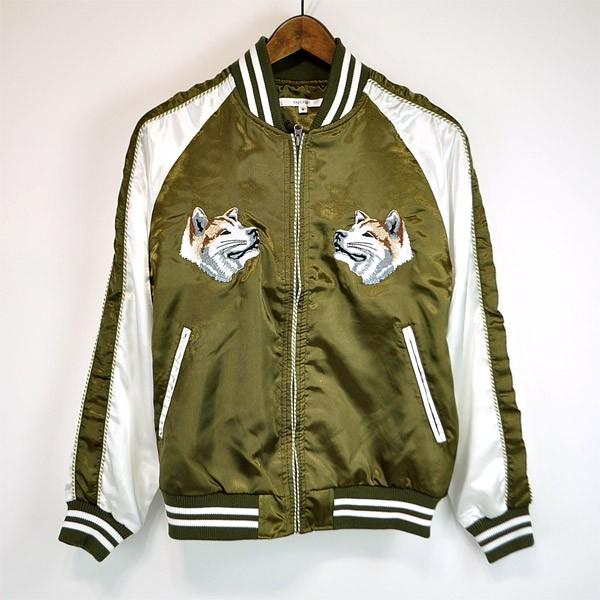 BAYCREST(ベイクレスト)330170 スカジャン TOKYOマップ刺繍 サテン