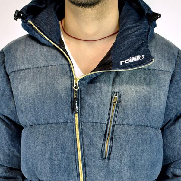 Analog ダウンジャケット Mサイズ デニム roial（ロイアル） ROIAL(ロイアル)DW29 PREMIUM DOWN プレミアム