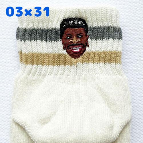 gym master（ジムマスター） ハッピー刺繍ラインソックス 靴下