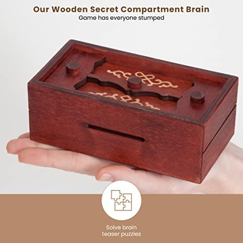 Bits and Pieces - Greek Secret Puzzle Box Brainteaser - Wooden Secre 並行輸入｜selectshopwakagiya｜06