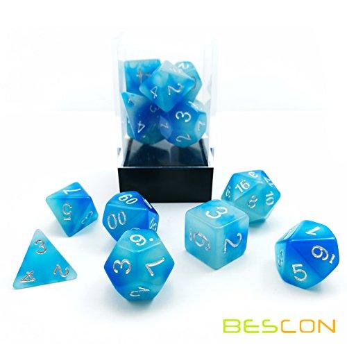 Bescon Gemini Glowing Polyhedral Dice 7pcs Set ICY ROCKS  Luminous R 並行輸入｜selectshopwakagiya｜02