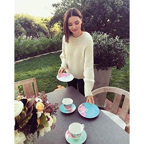 Royal Albert Miranda Kerr 15ピース ティーカップ&ソーサー/ポット/シュガー&クリームセット 磁器製 マルチ 並行輸入｜selectshopwakagiya｜03