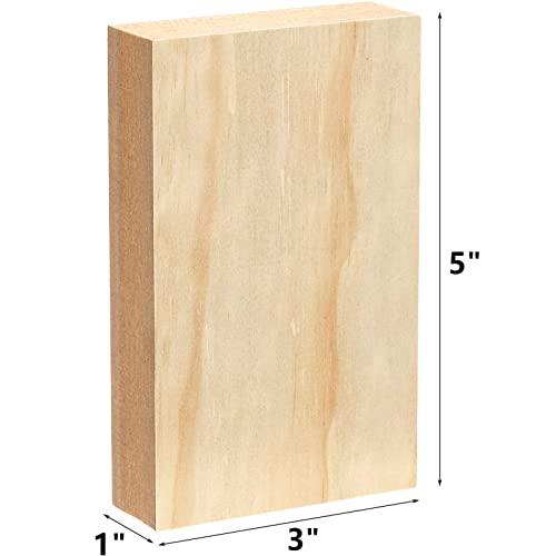 DEAYOU MDFウッドボード 未仕上げ木製長方形 クラフト用 中密度繊維板 厚さ1インチ 木製ブロック板 彫刻 絵画 アート クラフ 並行輸入｜selectshopwakagiya｜02