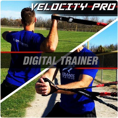 Kbands フュージョンケーブル ベロシティトレーナー 野球 - ソフトボールレジスタンスアームバンド 強度と速度 Int/Ad 48インチ 2個 フュージョンケーブル レベル Int/Adv 4本 各12 18ポンド 各8 12ポンド ブルーレベル4 40ポンド レッドレベル3 各20 28ポンド Fusion